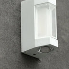 Marve Nordic Up Down Outdoor Wall Lamp, White/Black Marve