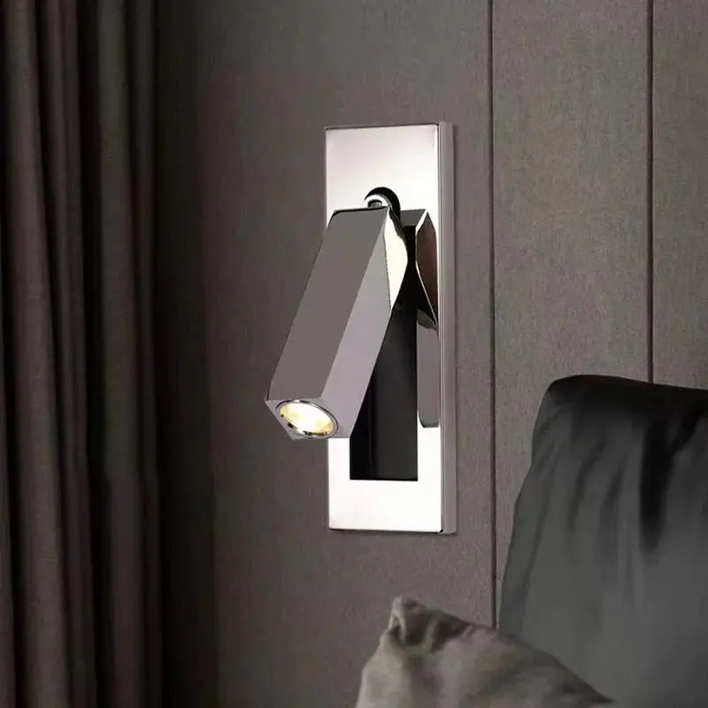 Arisha Modern Rotatable Bedside Sconce, Cylindrical/Square Arisha