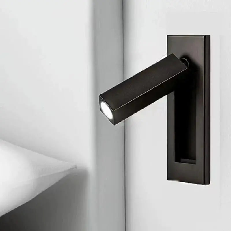 Arisha Modern Rotatable Bedside Sconce, Cylindrical/Square Arisha