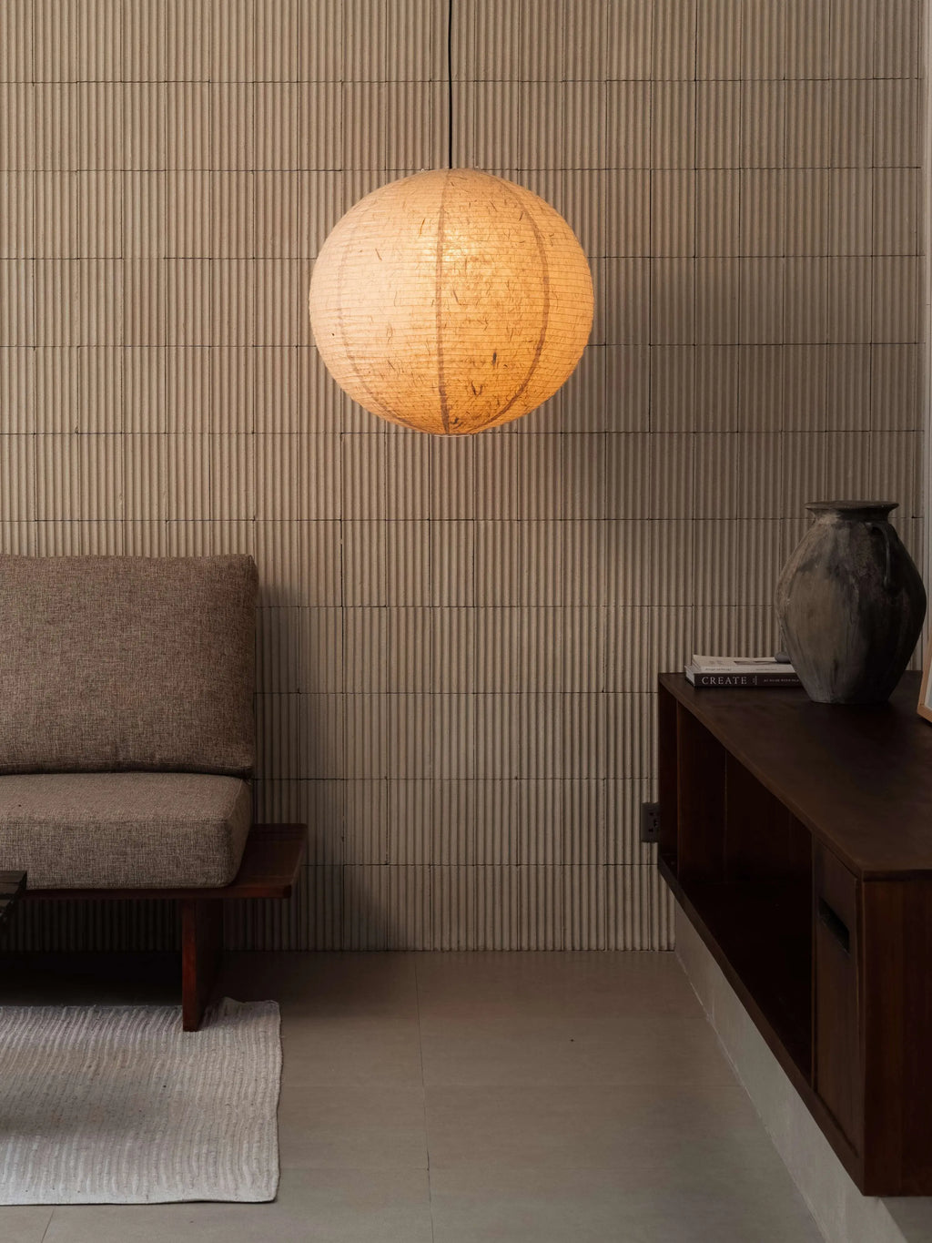 IKIN Pendant B1 | Natural Mulberry Paper | Round Shape - Multiple Sizes Blossholm