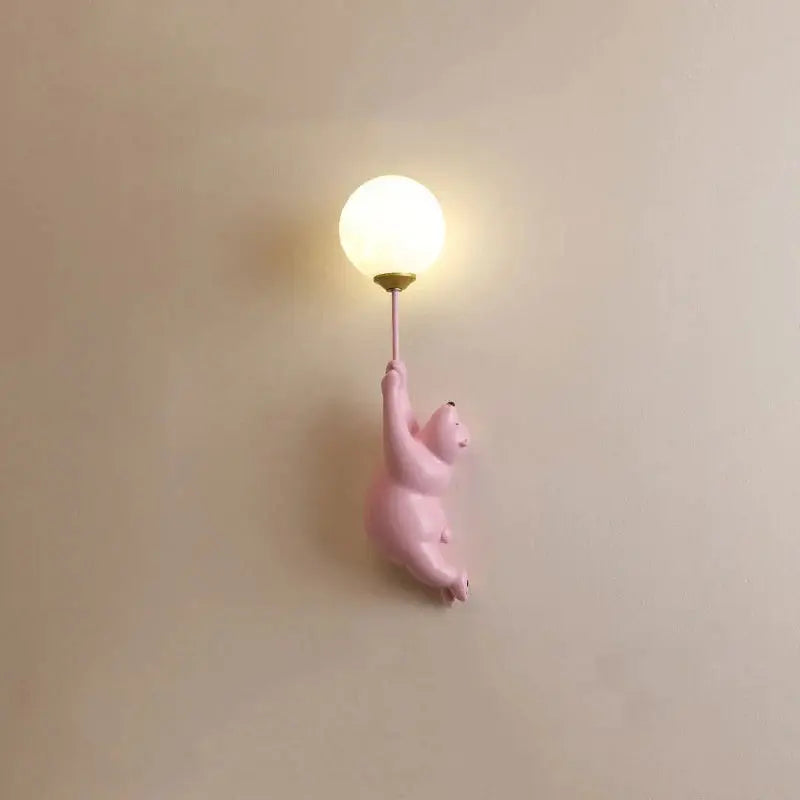 Bear Balloon Wall Reading Lamp Bear Balloon