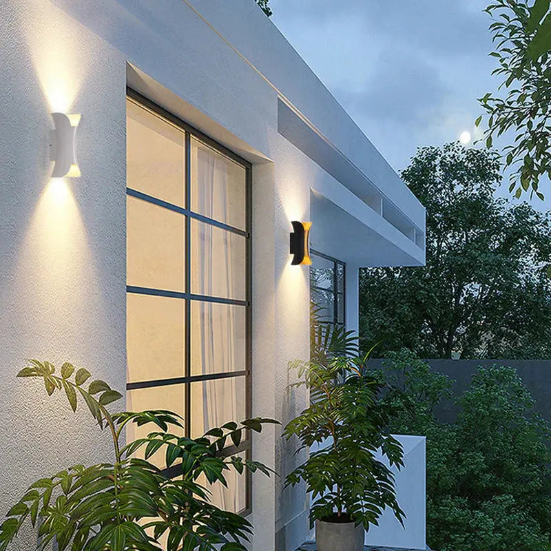 Noxel Curved Outdoor Wall Mounted Led Lamp Noxel
