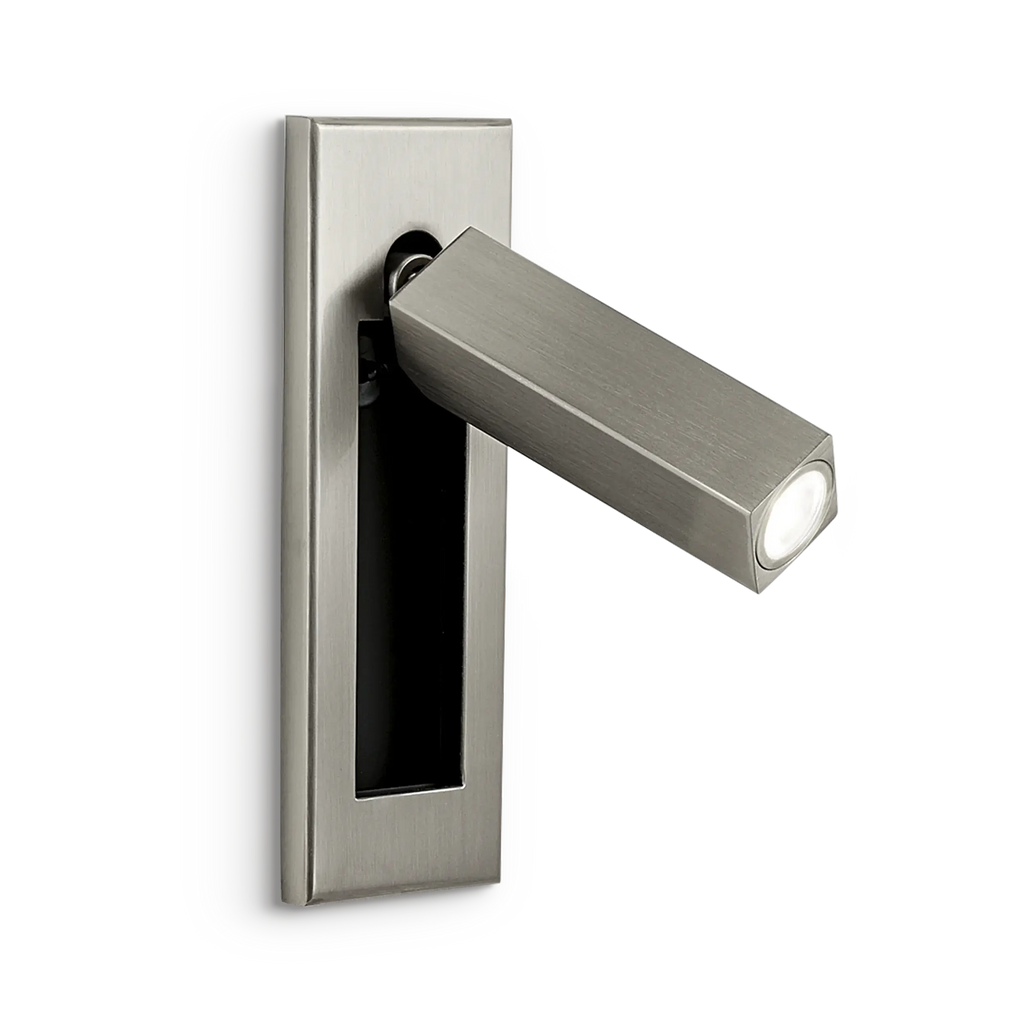 Arisha Modern Rotatable Bedside Sconce, Cylindrical/Square Arisha