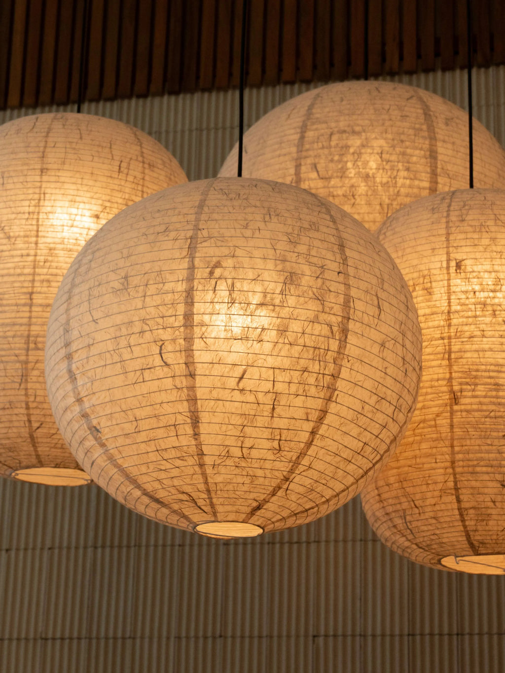 IKIN Pendant B1 | Natural Mulberry Paper | Round Shape - Multiple Sizes Blossholm