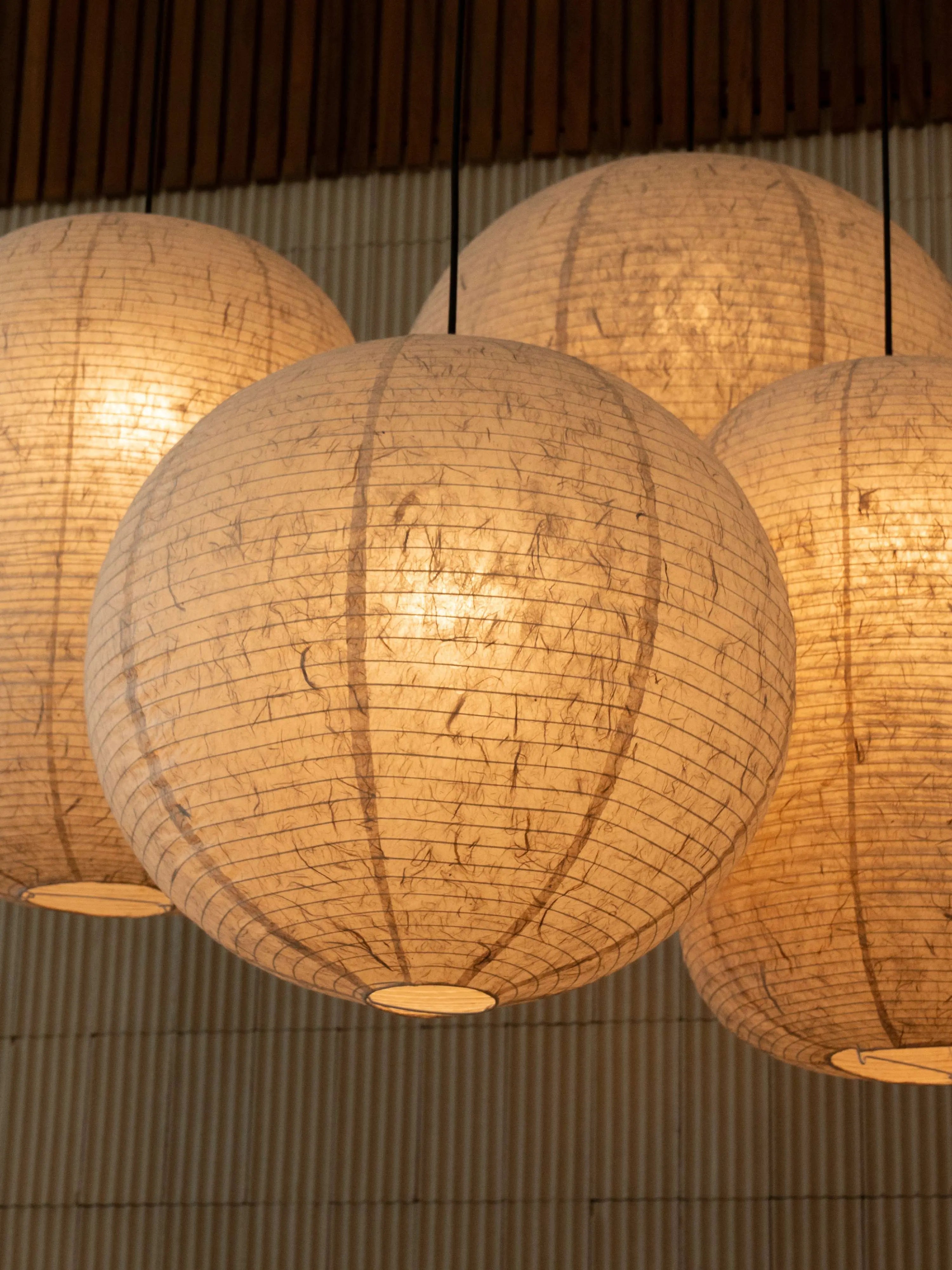 IKIN Pendant B1 | Natural Mulberry Paper | Round Shape - Multiple Sizes Blossholm