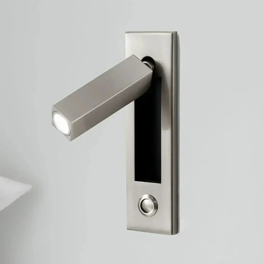 Arisha Modern Rotatable Bedside Sconce, Cylindrical/Square Arisha