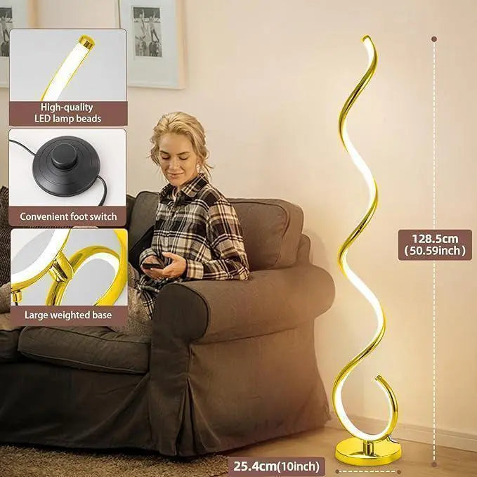 Twisted Dimmable LED Floor Lamp HOCC