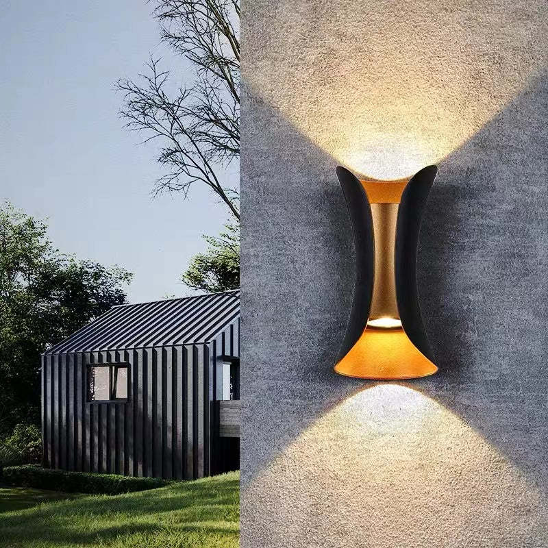 Noxel Curved Outdoor Wall Mounted Led Lamp Noxel