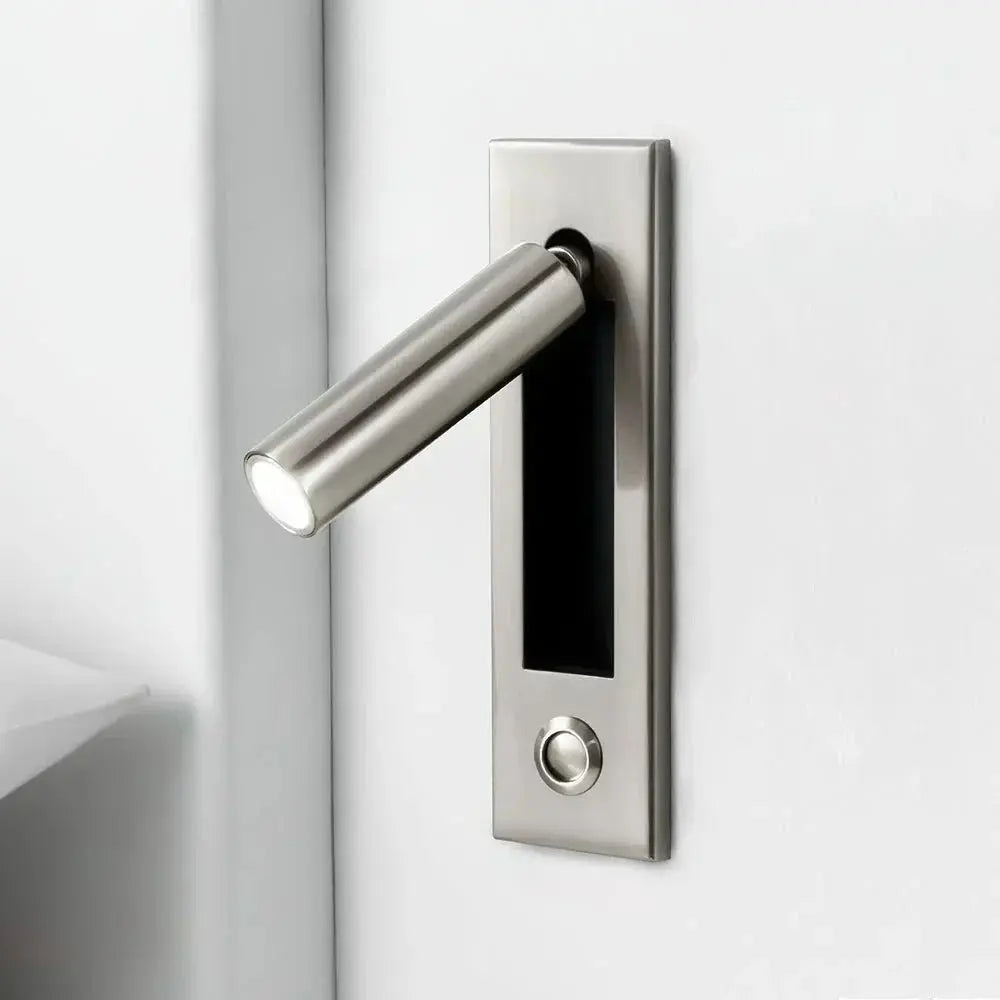 Arisha Modern Rotatable Bedside Sconce, Cylindrical/Square Arisha