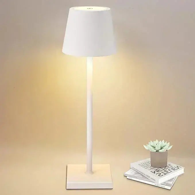 Cordless Battery Operated  Table Lamp Night Lamp White HOCC