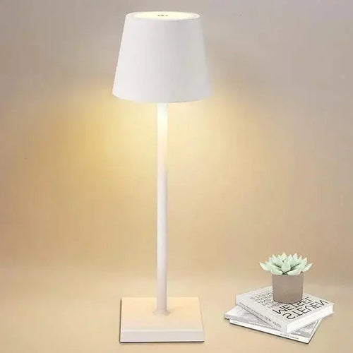 Cordless Battery Operated  Table Lamp Night Lamp White HOCC