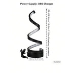 Modern USB Spiral LED Desk Lamp - Adjustable Flexible Lighting for Home Office & Study Michan Direct