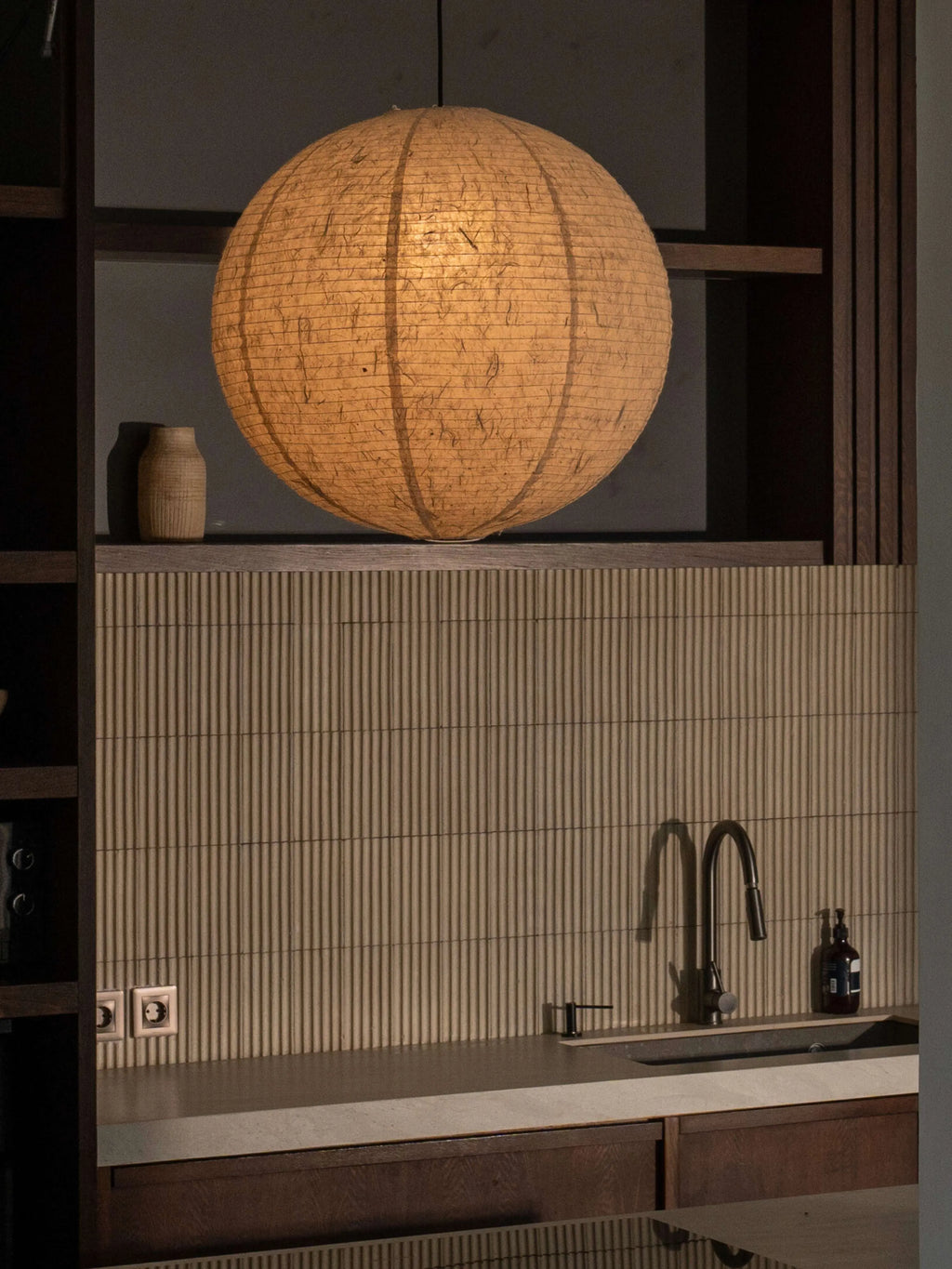 IKIN Pendant B1 | Natural Mulberry Paper | Round Shape - Multiple Sizes Blossholm