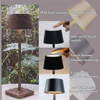 Cordless Battery Operated  Table Lamp Night Lamp Golden HOCC