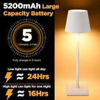 Cordless Battery Operated  Table Lamp Night Lamp White HOCC
