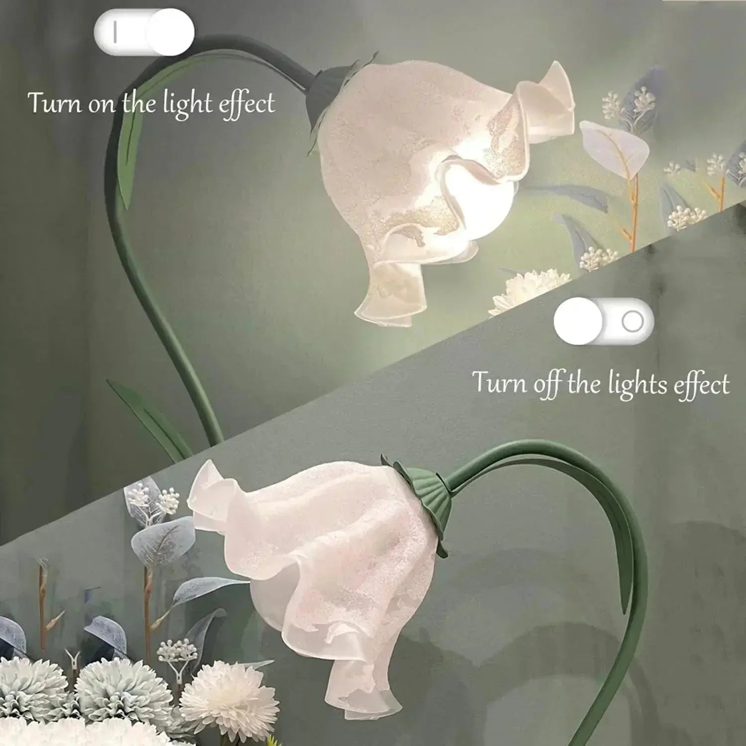 Minimalistic Flower Lamp Control with Switch HOCC