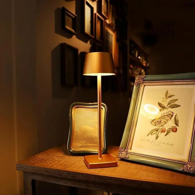 Cordless Battery Operated  Table Lamp Night Lamp Golden HOCC