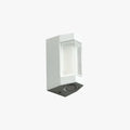 Marve Nordic Up Down Outdoor Wall Lamp, White/Black Marve