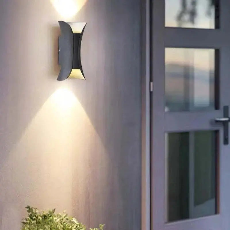 Noxel Curved Outdoor Wall Mounted Led Lamp Noxel