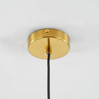 June Glass Globe Pendant Light Clear &Amber June