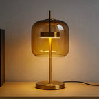 Aurelia Stained Glass Table Lamp â€“ Gold Iron Base Baskoraa.com