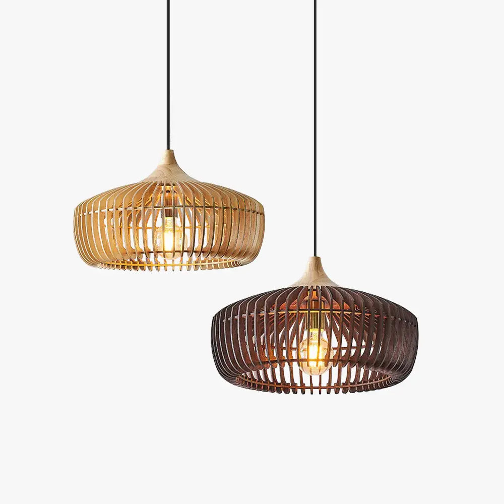 Muto Nordic Japanese Pendant Light Wood Bedroom/Living Room Muto
