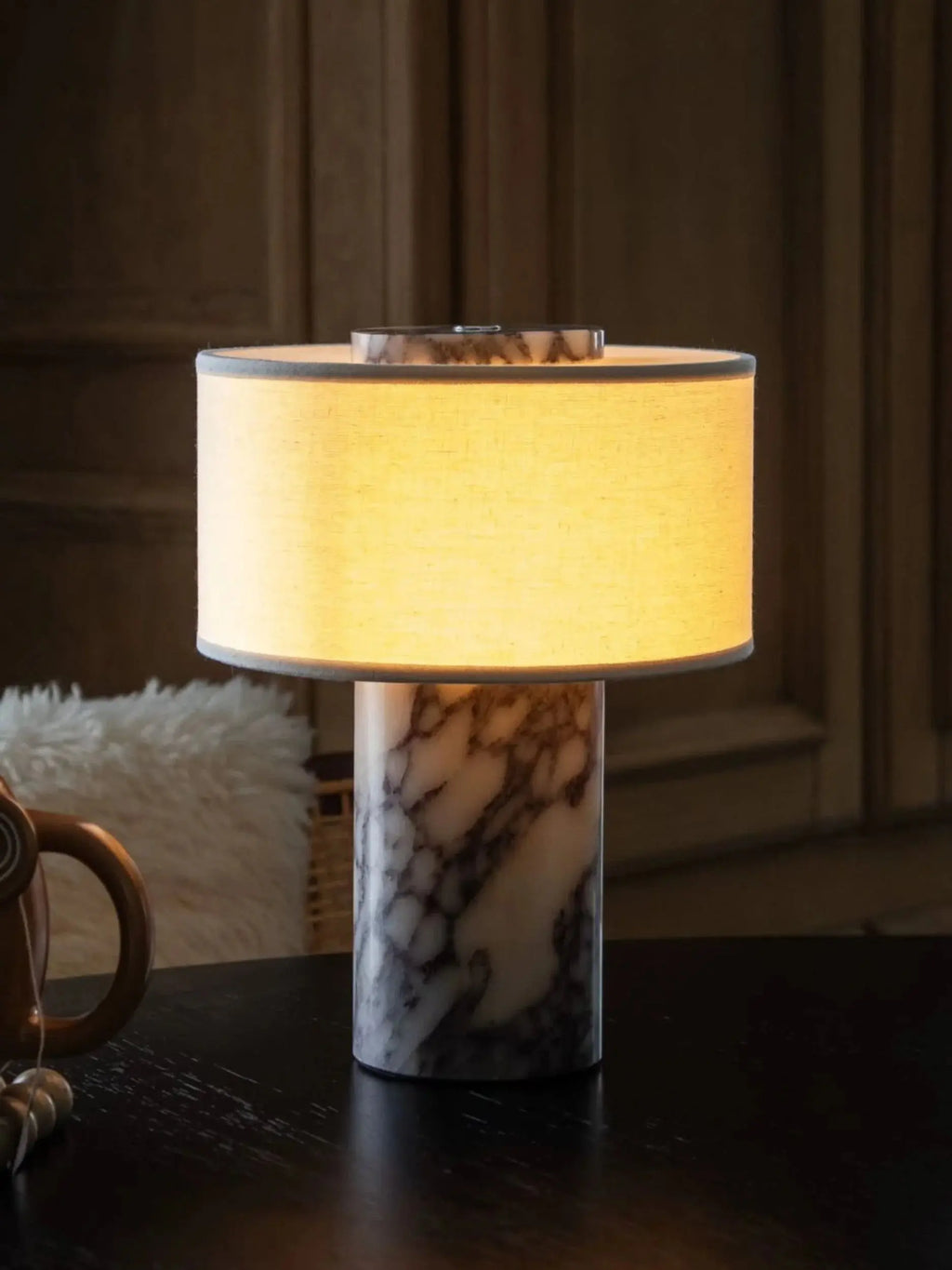 AurÃ­e Portable Lamp | Calacatta Viola Blossholm