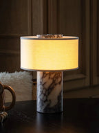 AurÃ­e Portable Lamp | Calacatta Viola Blossholm