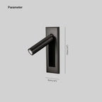 Arisha Modern Rotatable Bedside Sconce, Cylindrical/Square Arisha