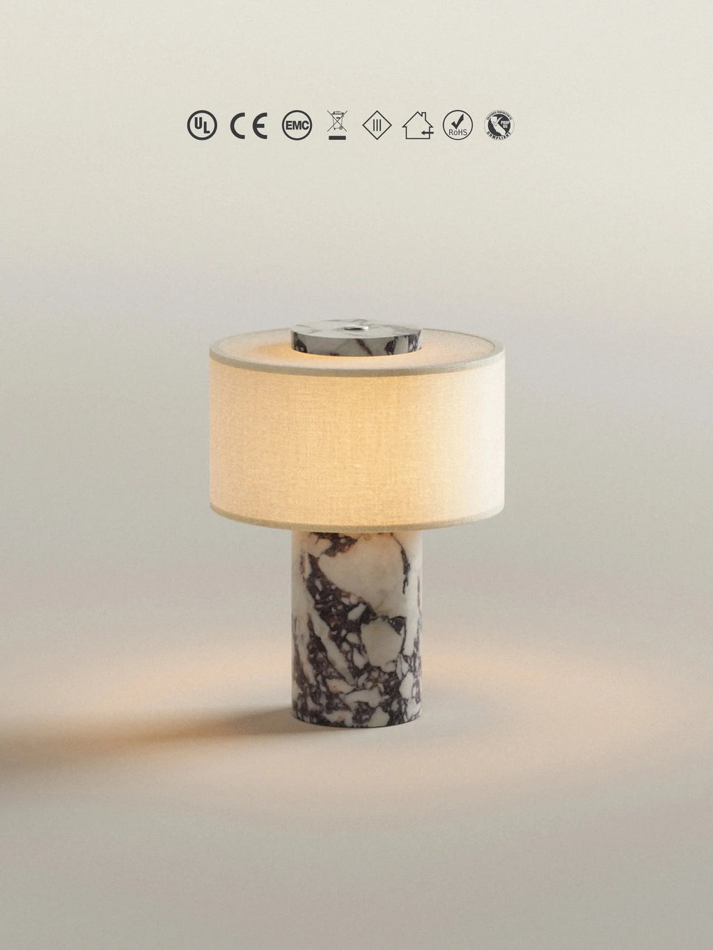 AurÃ­e Portable Lamp | Calacatta Viola Blossholm