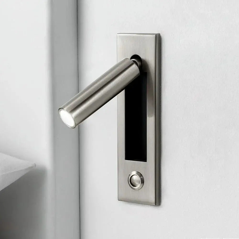 Arisha Modern Rotatable Bedside Sconce, Cylindrical/Square Arisha