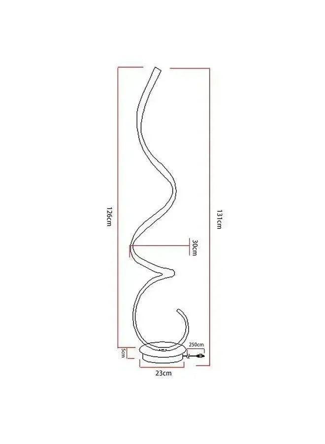 Twisted Dimmable LED Floor Lamp HOCC