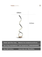 Twisted Dimmable LED Floor Lamp HOCC