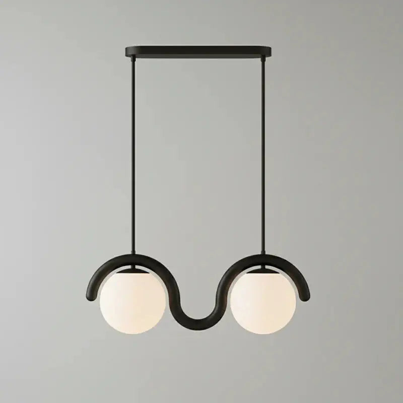 Uveta Linear Chandelier Red&Silver Uveta