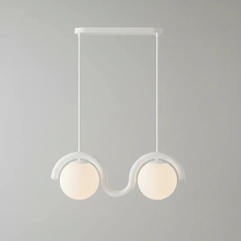 Uveta Linear Chandelier Red&Silver Uveta