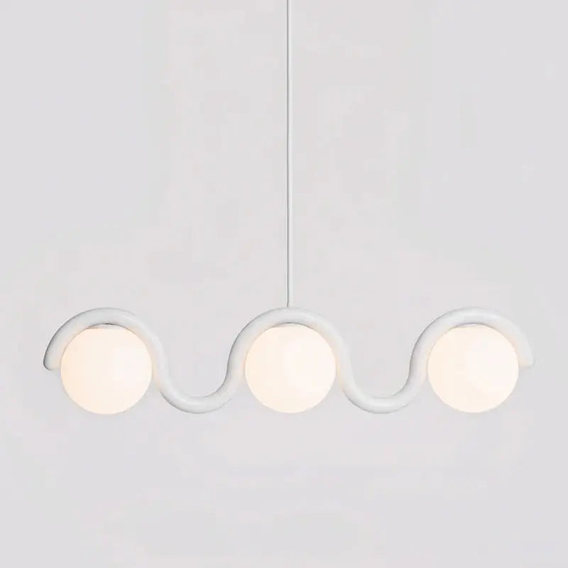 Uveta Linear Chandelier Red&Silver Uveta