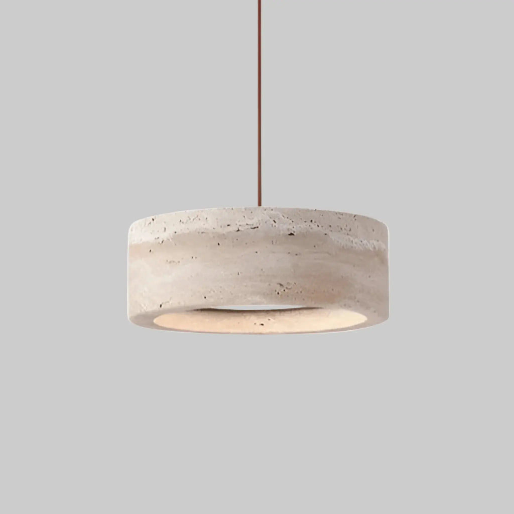 Ithaca Travertine LED Pendant Light Baskoraa.com
