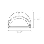 Olcarila Vintage Outdoor Glass Sconce Wall Lamp Radilum