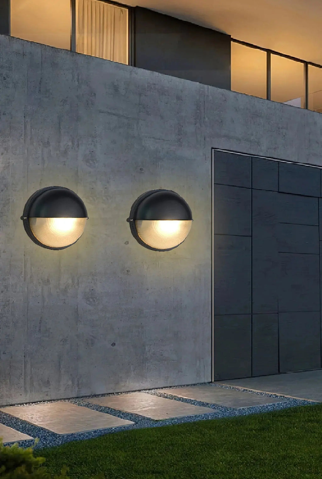 Olcarila Vintage Outdoor Glass Sconce Wall Lamp Radilum