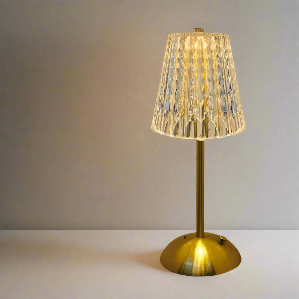 LumiCrystal Rechargeable LED Table Lamp Baskoraa.com