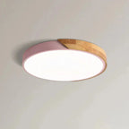 Scandinavian Wooden LED Ceiling Light Fixture â€“ Modern Flush Mount Design for Cozy Ambiance Lasson Living