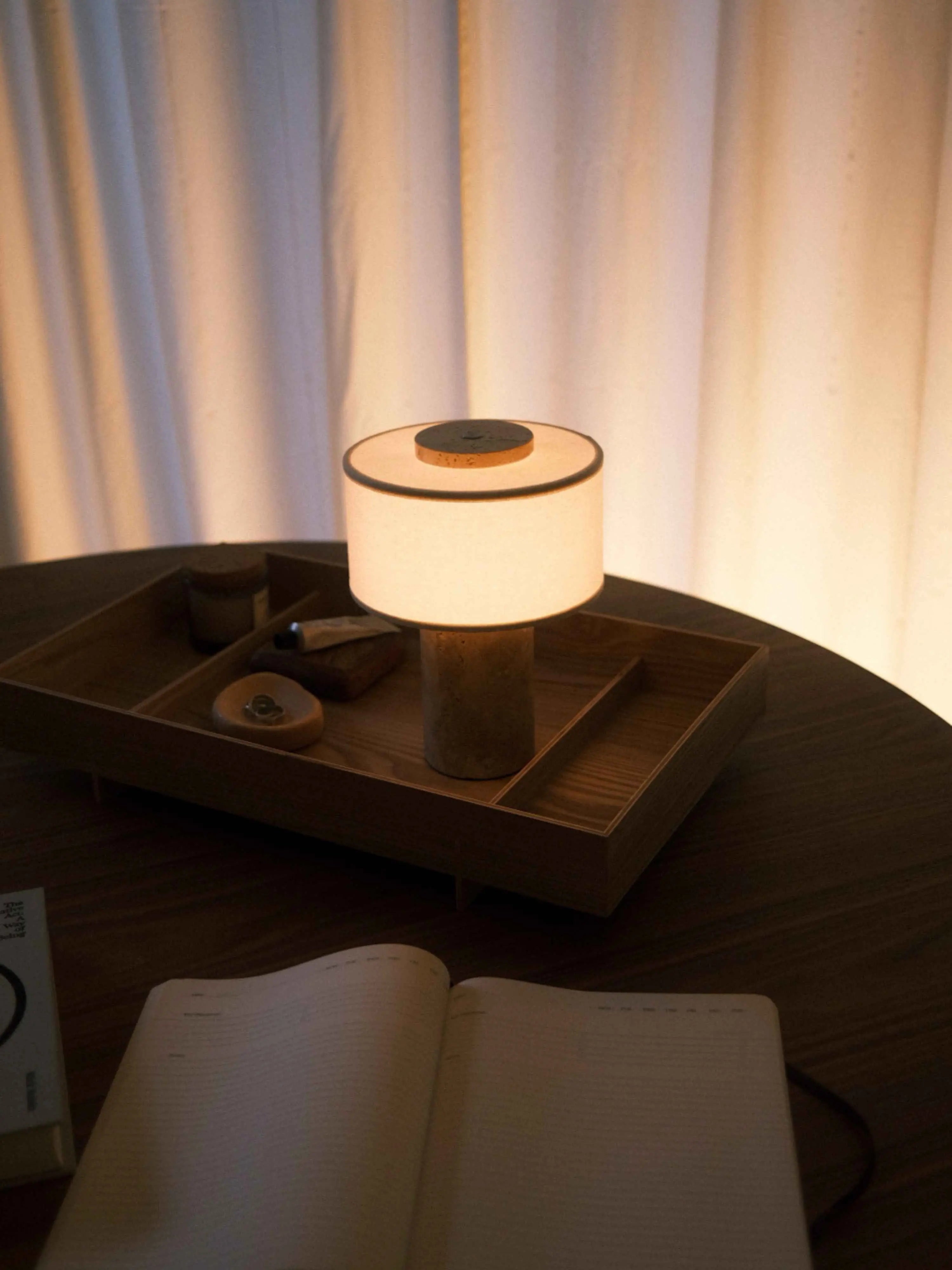 AurÃ­e Portable Lamp | Travertine Blossholm