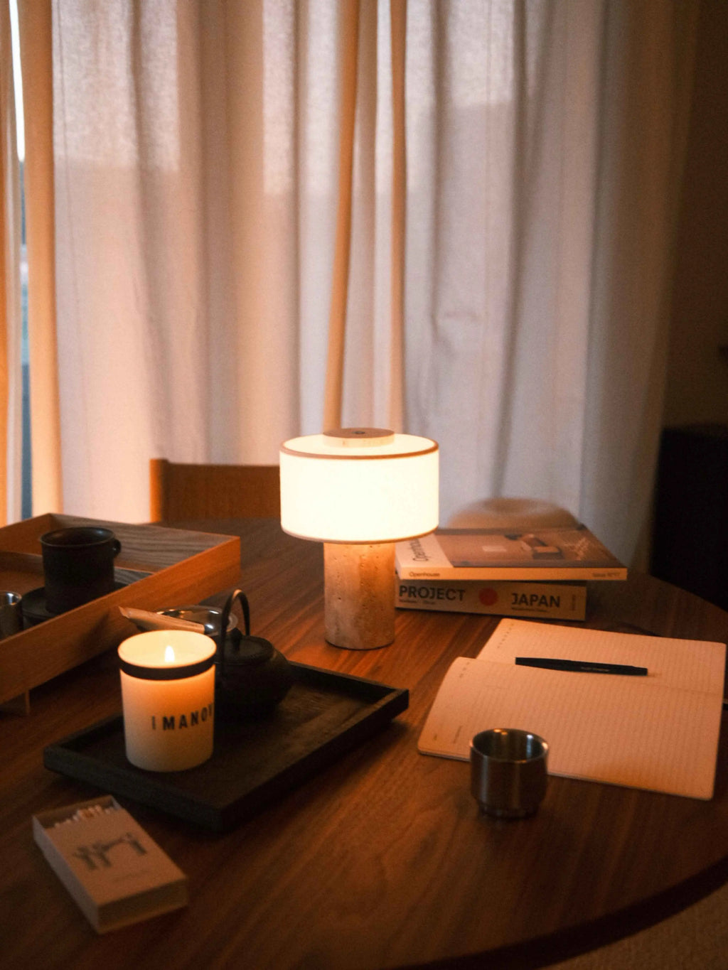 AurÃ­e Portable Lamp | Travertine Blossholm