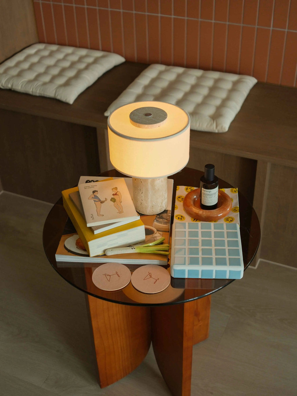 AurÃ­e Portable Lamp | Travertine Blossholm