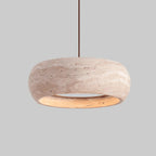 Ithaca Travertine LED Pendant Light Baskoraa.com