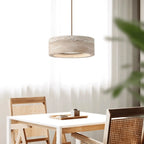 Ithaca Travertine LED Pendant Light Baskoraa.com