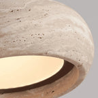 Ithaca Travertine LED Pendant Light Baskoraa.com