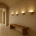 Lumo Wabi-Sabi Travertine Stone Wall Lamp â€“ Minimalist Modern Sconce Baskoraa.com