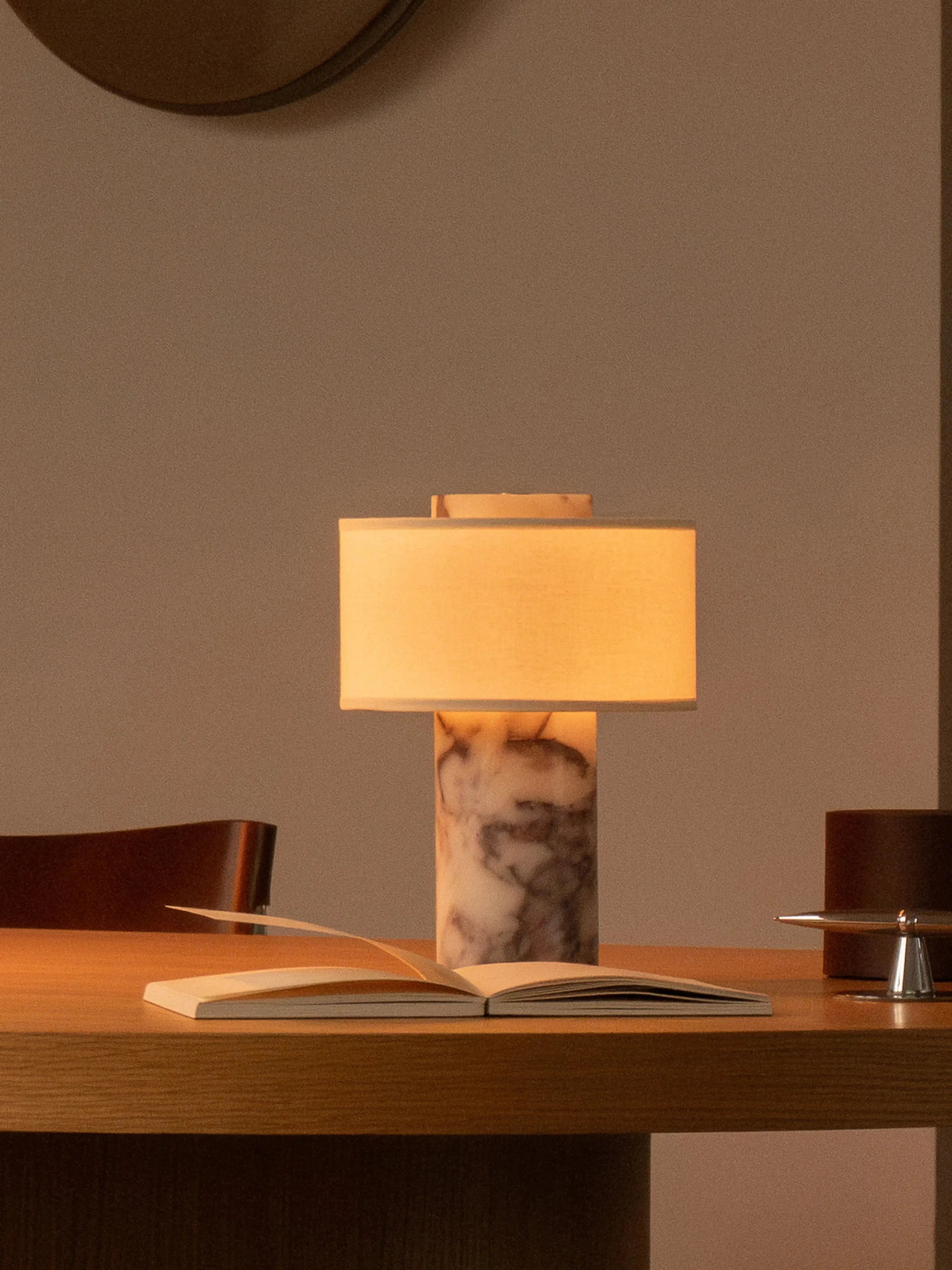 AurÃ­e Portable Lamp | Calacatta Viola Blossholm