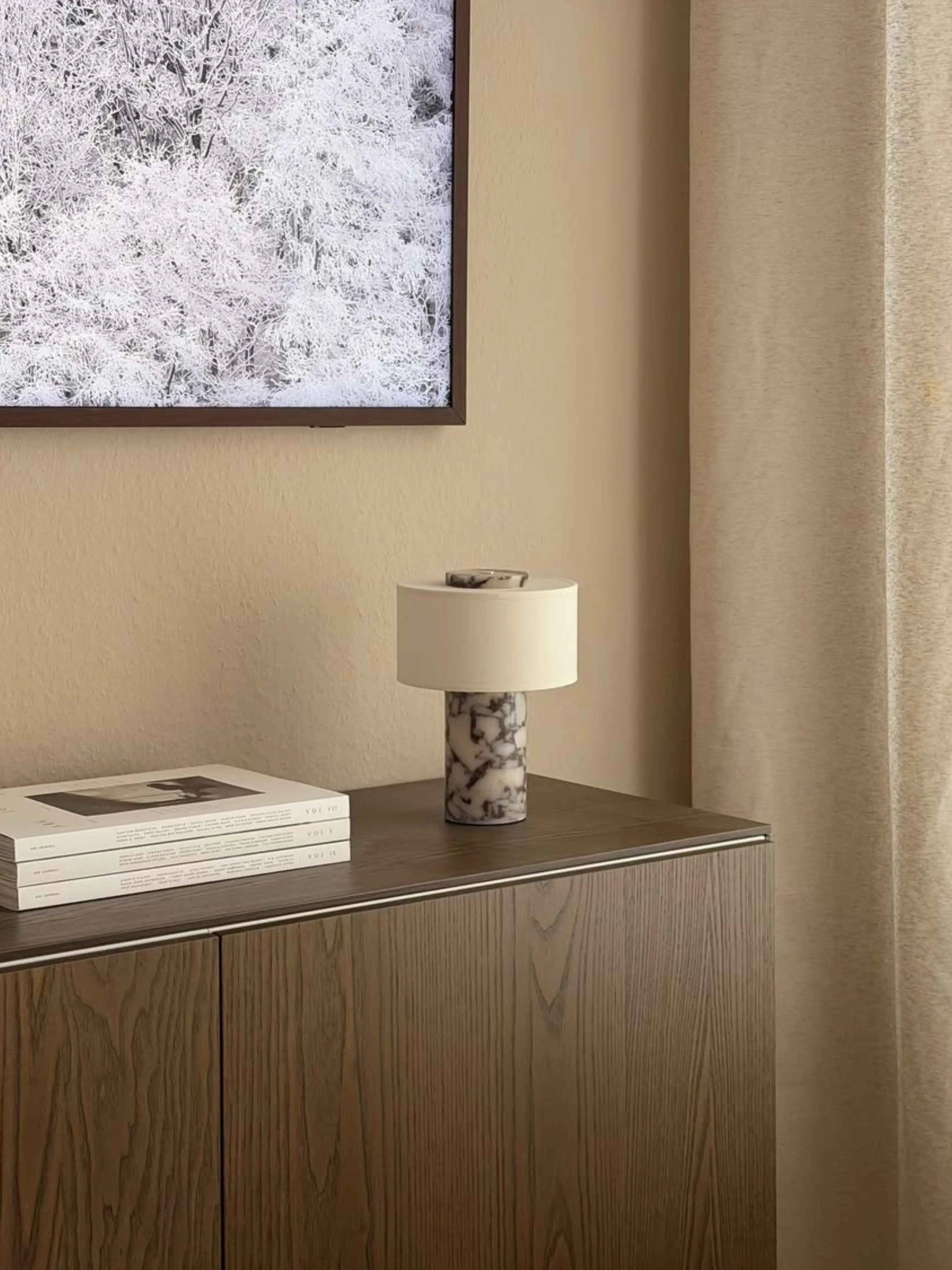 AurÃ­e Portable Lamp | Calacatta Viola Blossholm
